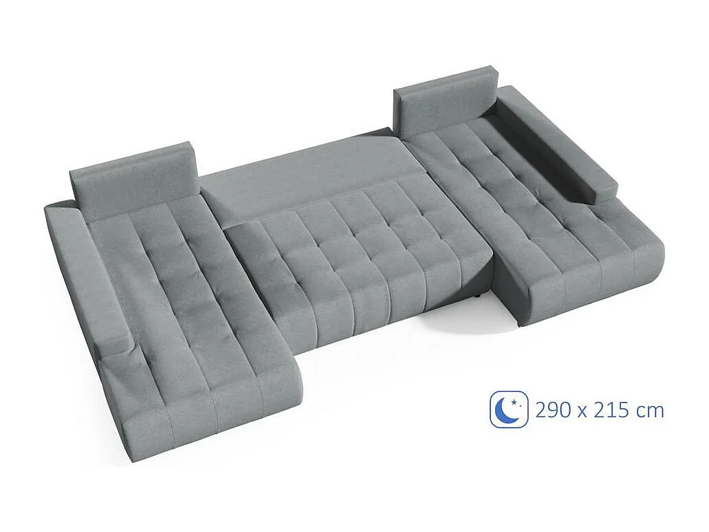 WOHNLANDSCHAFT Draco U Hellgrau.