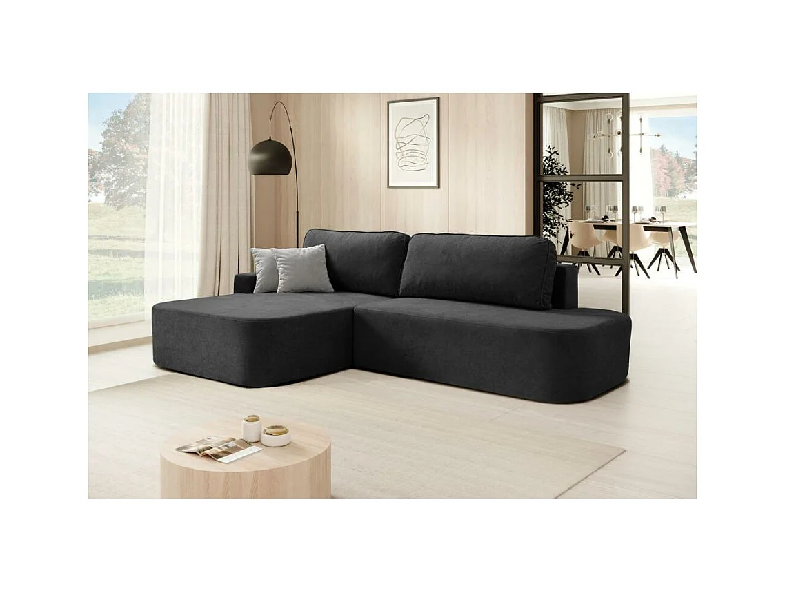 CANAPE Gavi noir velours gauche