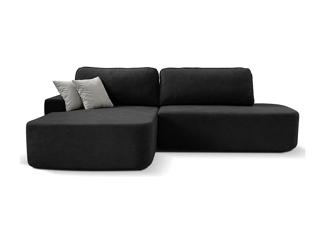 CANAPE Gavi noir velours gauche