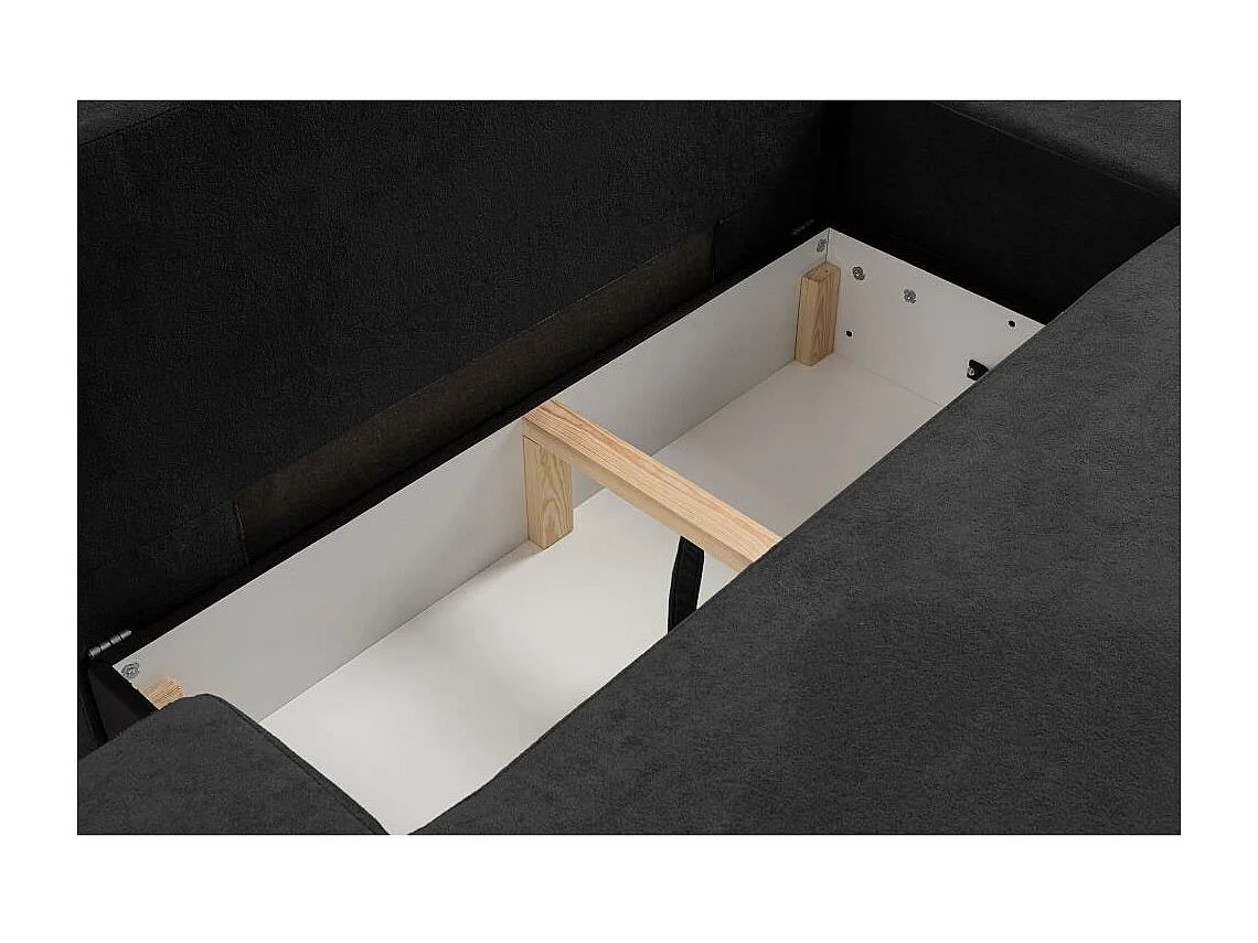 CANAPE Gavi noir velours gauche