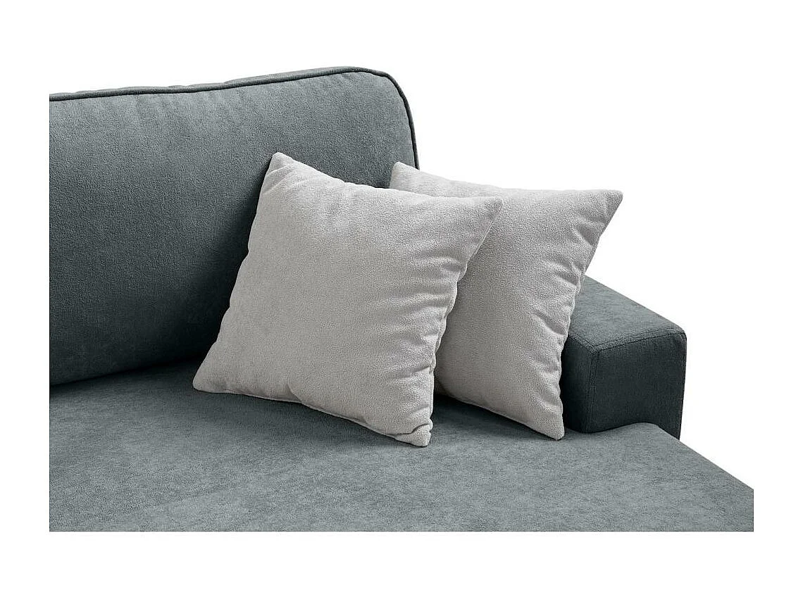 ECKSCHLAFSOFA Gavi dunkelgrau velours rechts