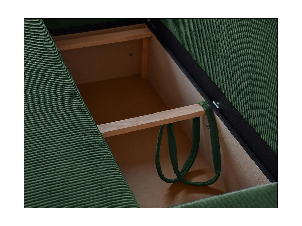 CANAPE AVEC FONCTION LIT Hektor vert foncé