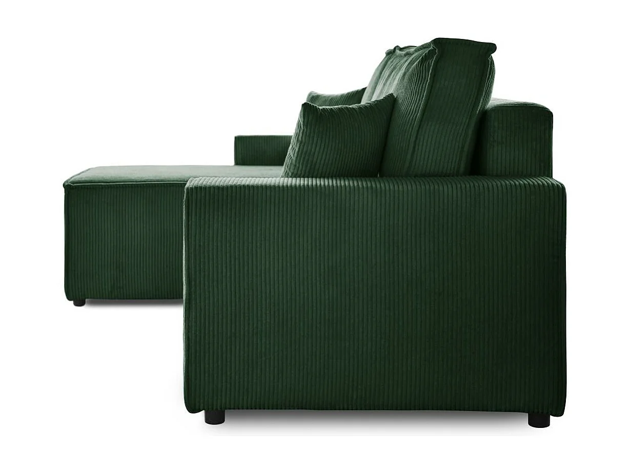 HOEKBANK met slaapfunctie Hektor donkergroen