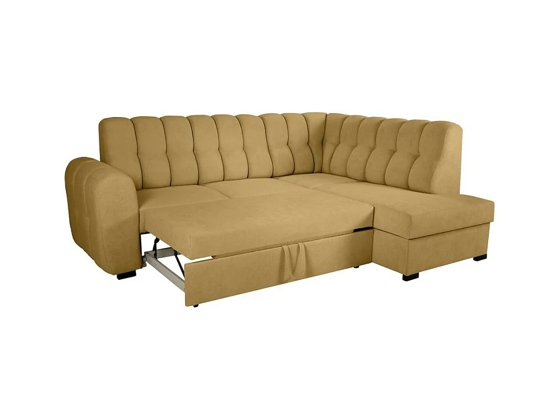 Hoekslaapbank Zoja rechts geel