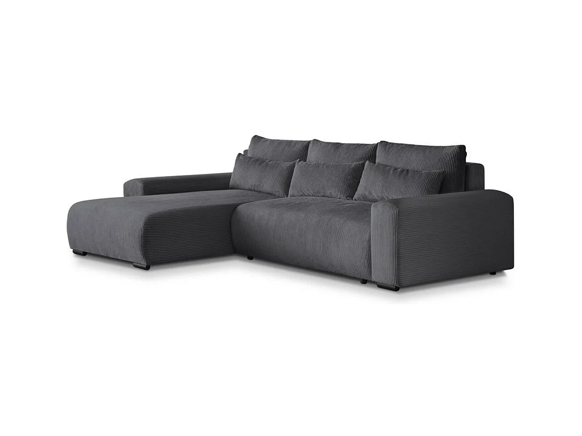 ECKSCHLAFSOFA Benny dunkelgrau links