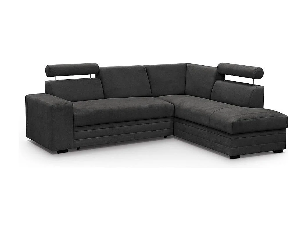 ECKSCHLAFSOFA Roma schwarz rechts