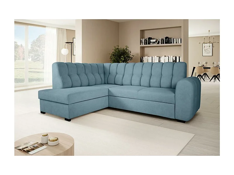 ECKSCHLAFSOFA Zoja links hellblau