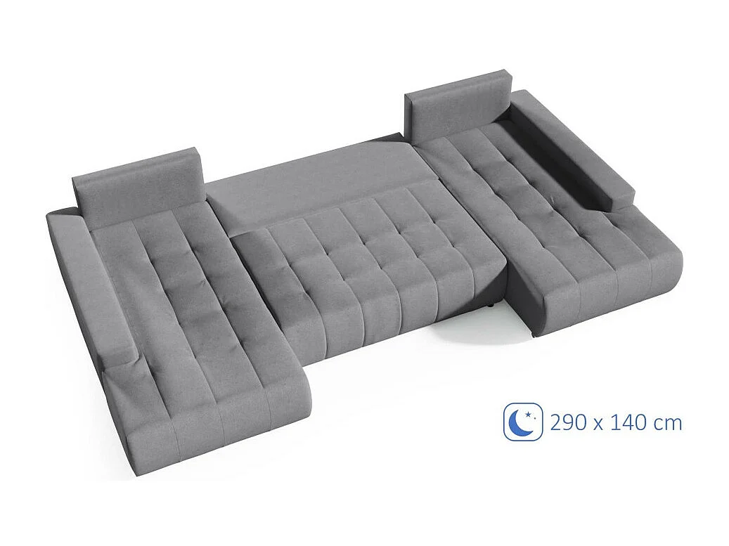 WOHNLANDSCHAFT Draco U Grau