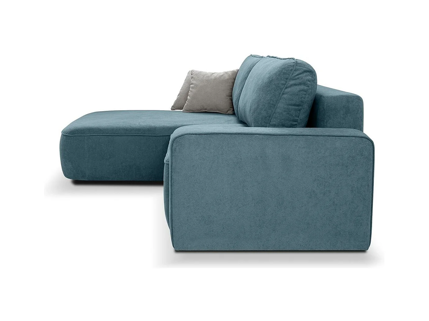 ECKSCHLAFSOFA Torre blau velours links
