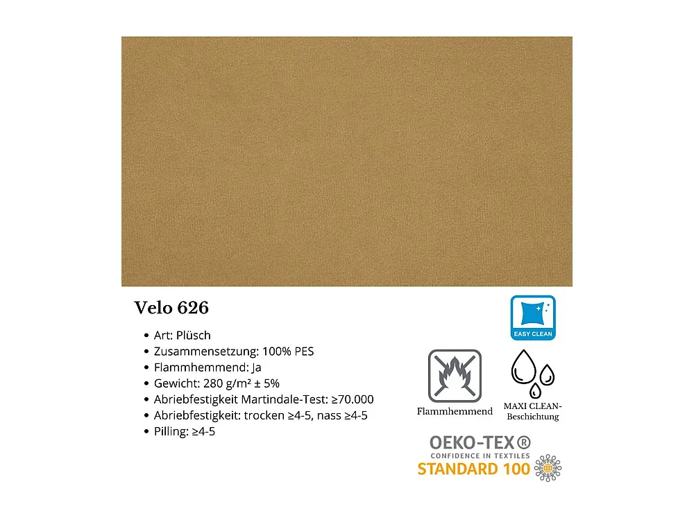 ECKSCHLAFSOFA Gavi gelb velours links