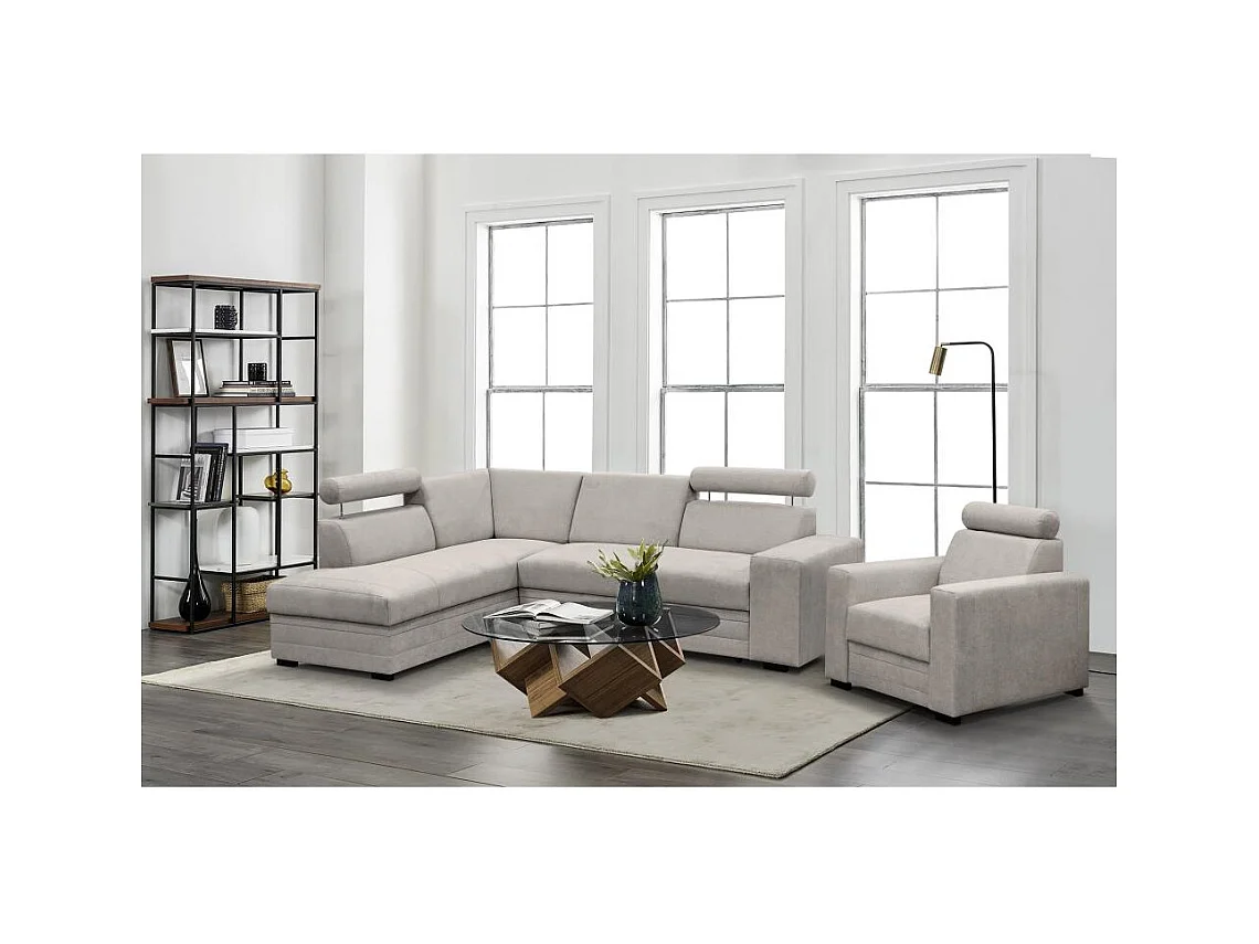 Canapé-lit CELLULA Roma beige gauche