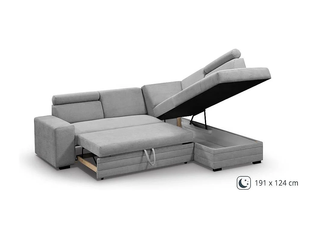 ECKSCHLAFSOFA Roma blau rechts