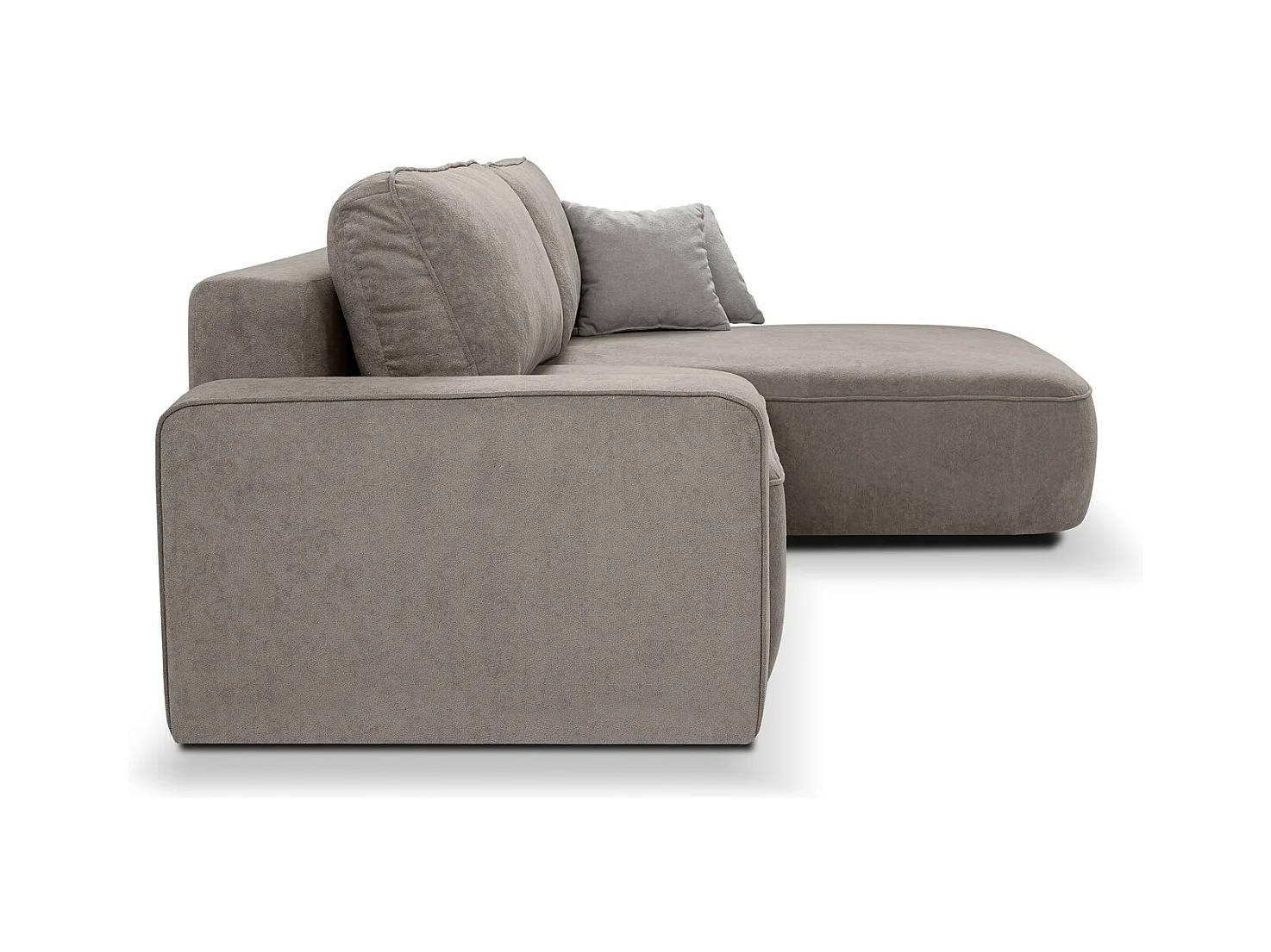 ECKSCHLAFSOFA Torre beige velours rechts