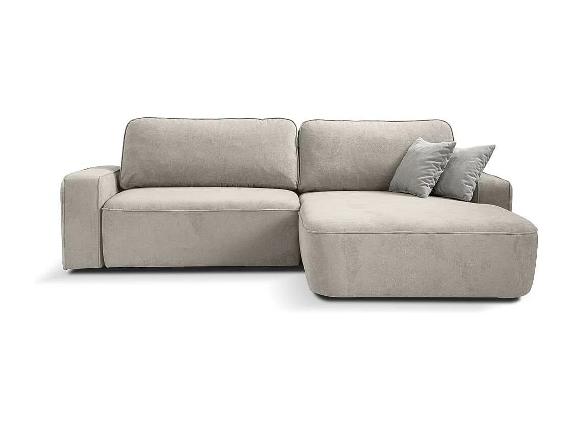 CANAPE TORRE beige velours droit