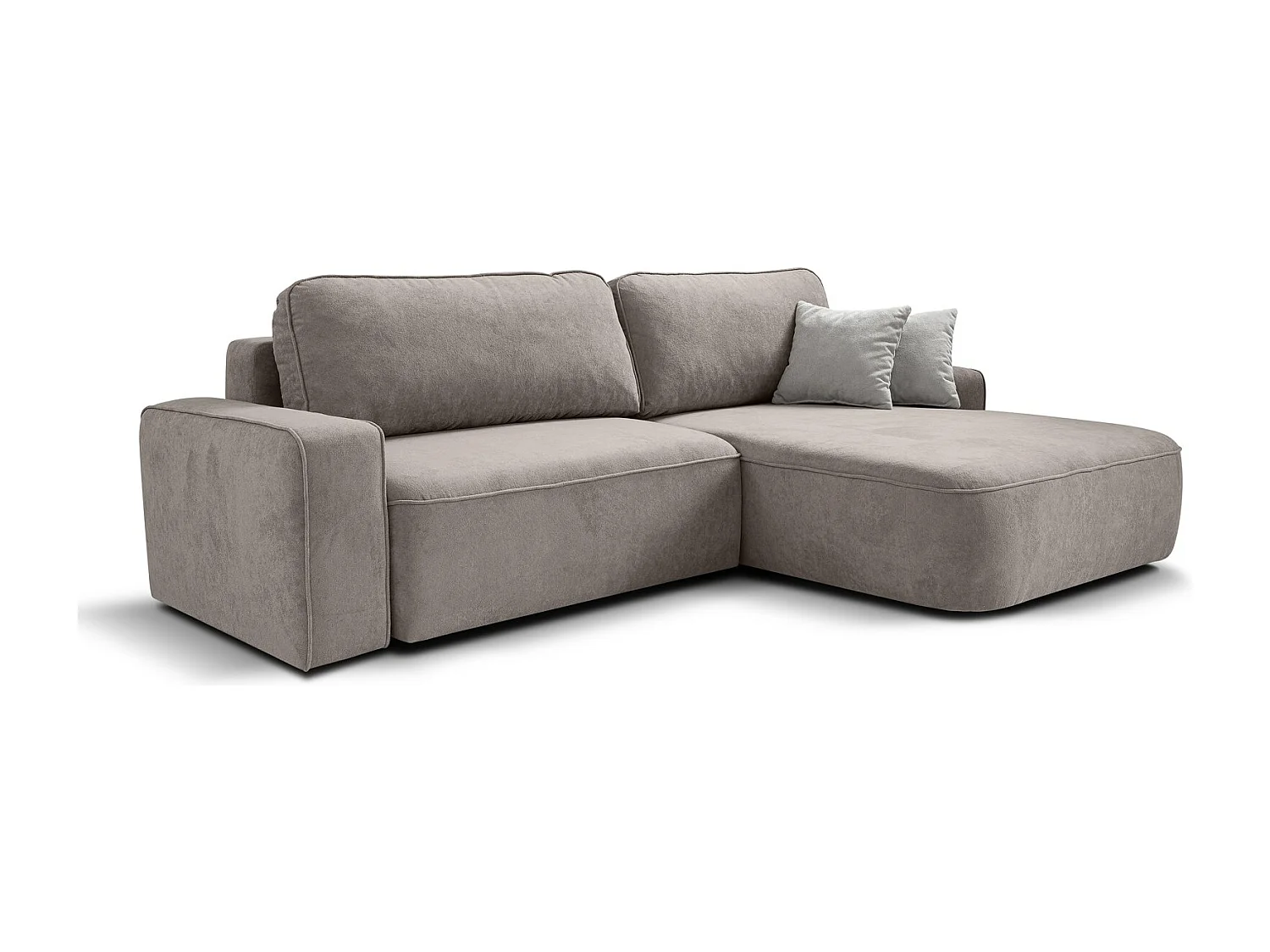 CANAPE TORRE beige velours droit