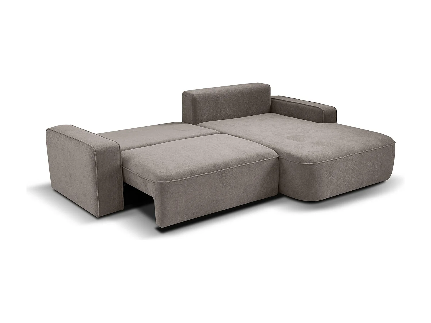 CANAPE TORRE beige velours droit