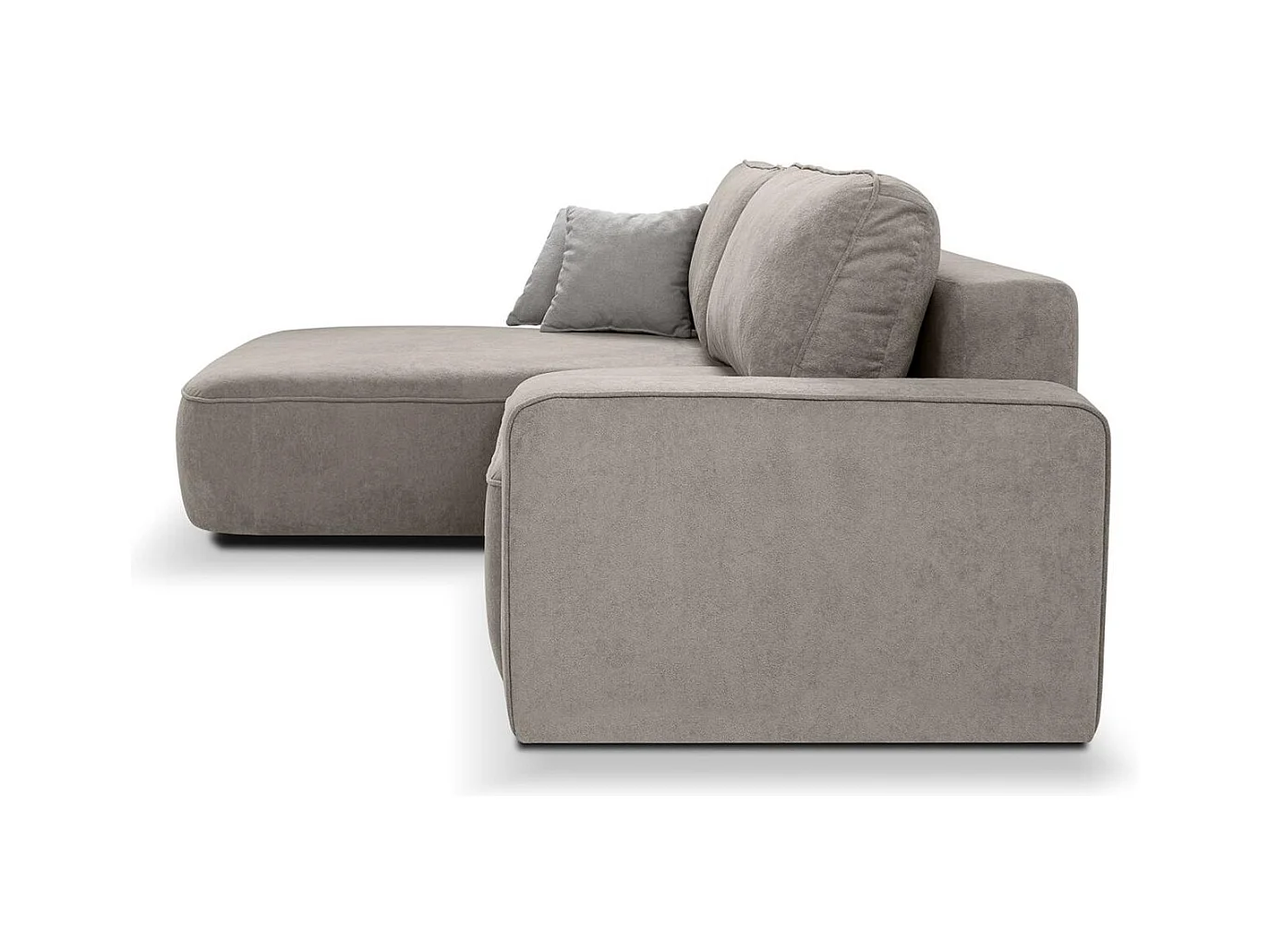 ECKSCHLAFSOFA Torre cappuccino velours links