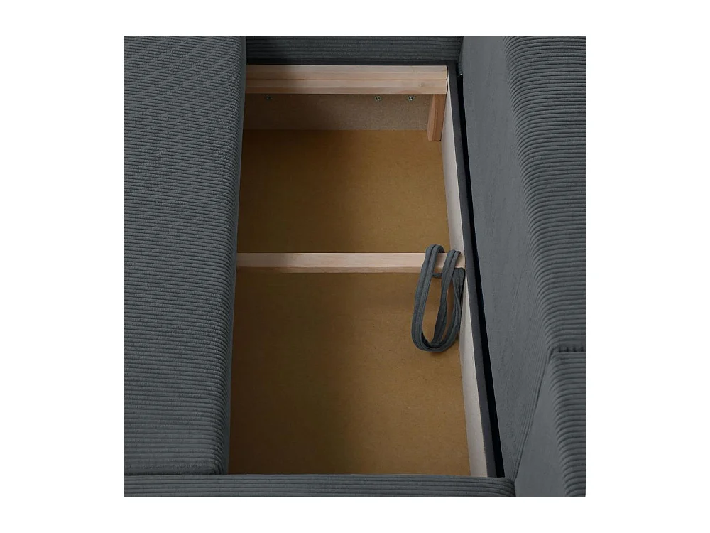 WOHNLANDSCHAFT Benny U dunkelgrau