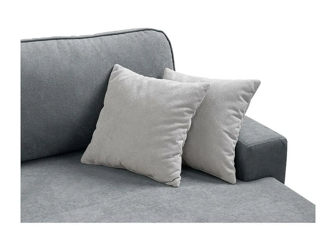 CANAPE AVEC FOUS Gavi gris velours gauche