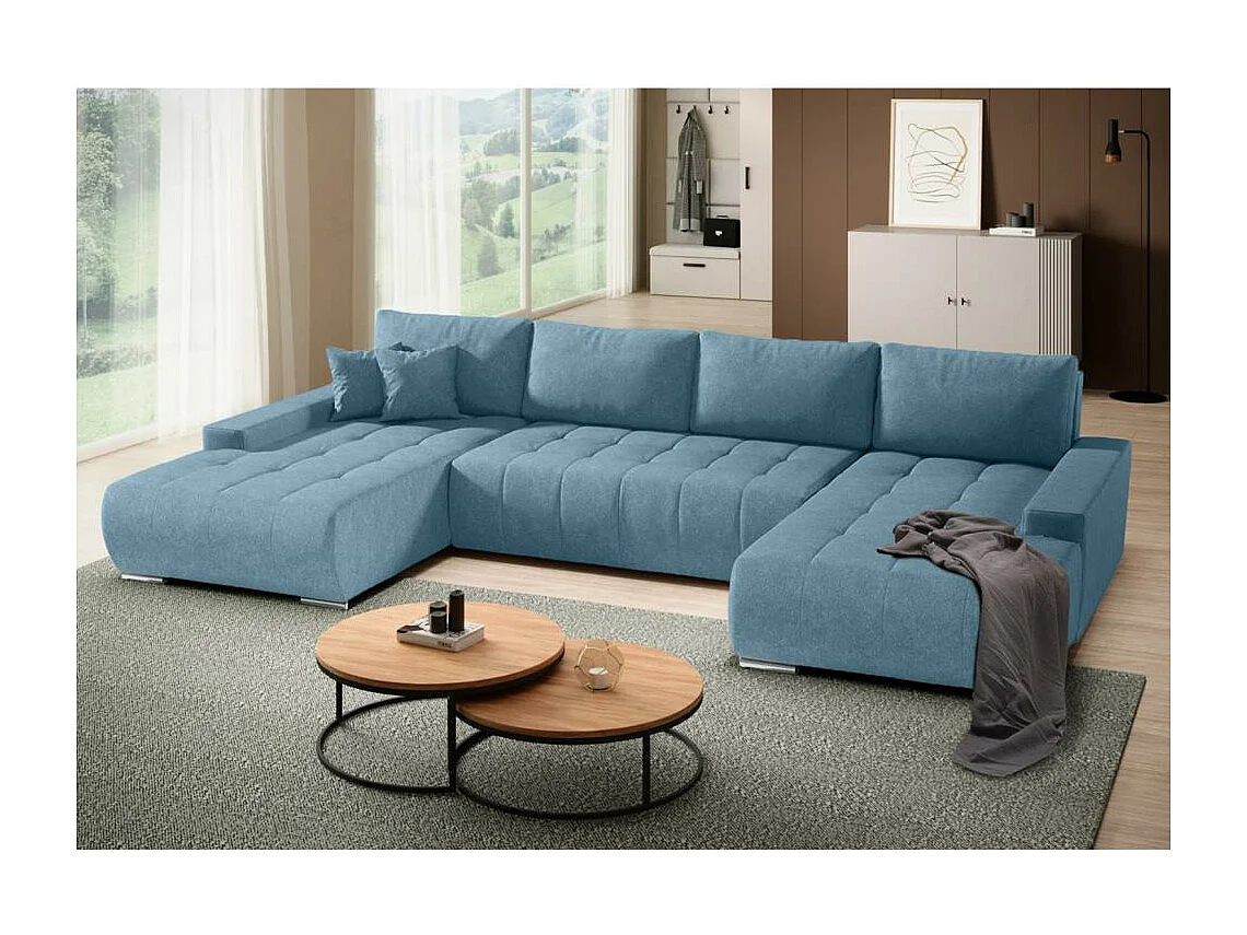 WOHNLANDSCHAFT Draco U Blau