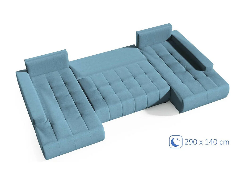 WOHNLANDSCHAFT Draco U Blau