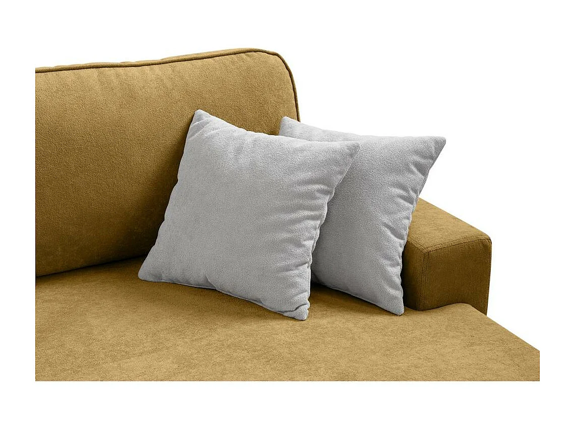 CANAPE AVEC FOUS Gavi jaune velours droit