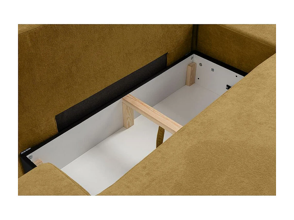 CANAPE AVEC FOUS Gavi jaune velours droit