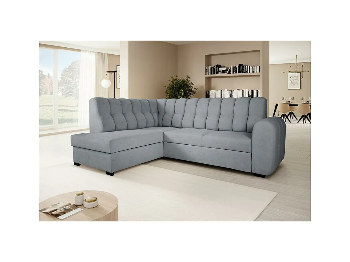 ECKSCHLAFSOFA Zoja links hellgrau