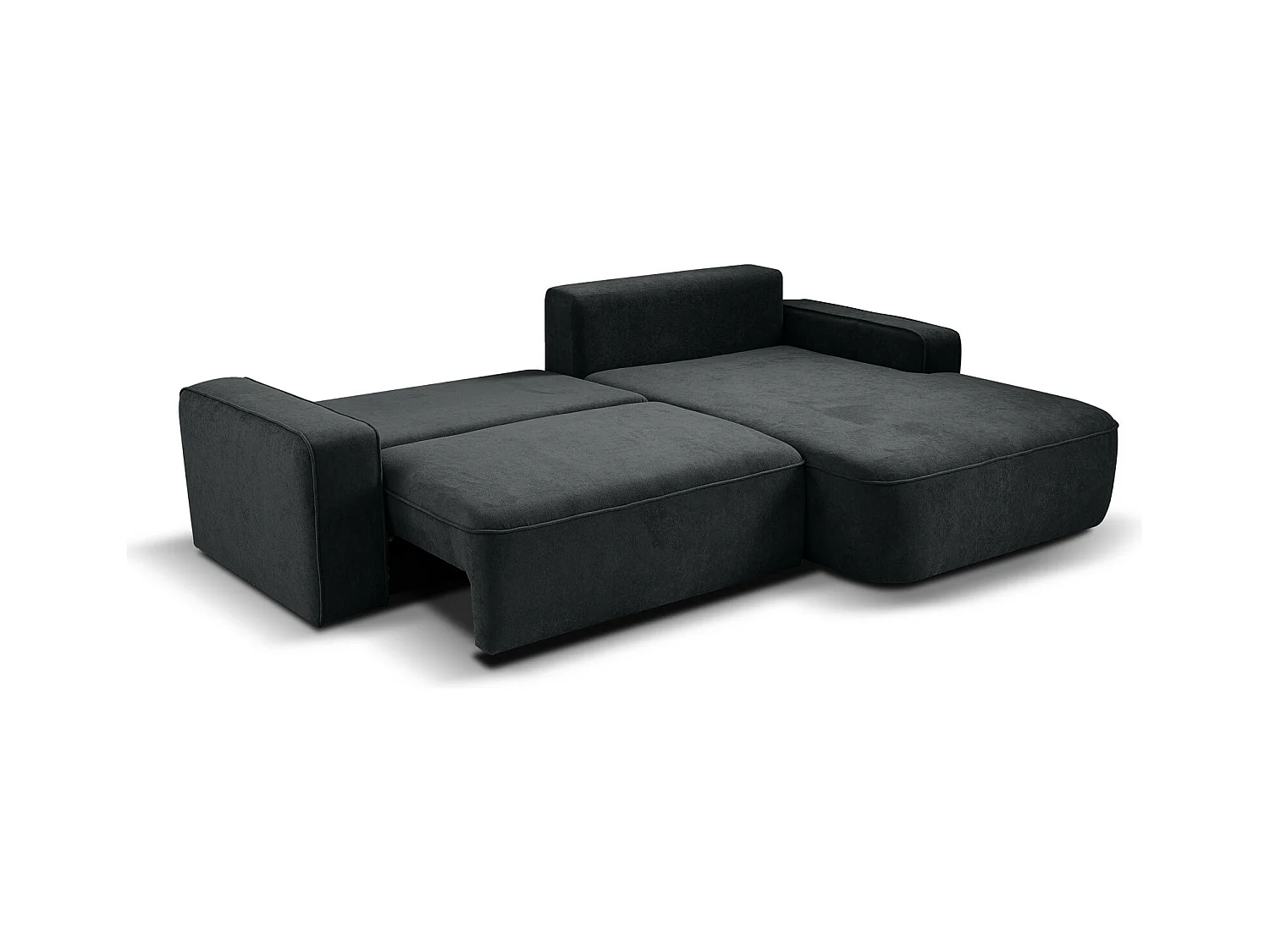 ECKSCHLAFSOFA Torre graphit velours rechts