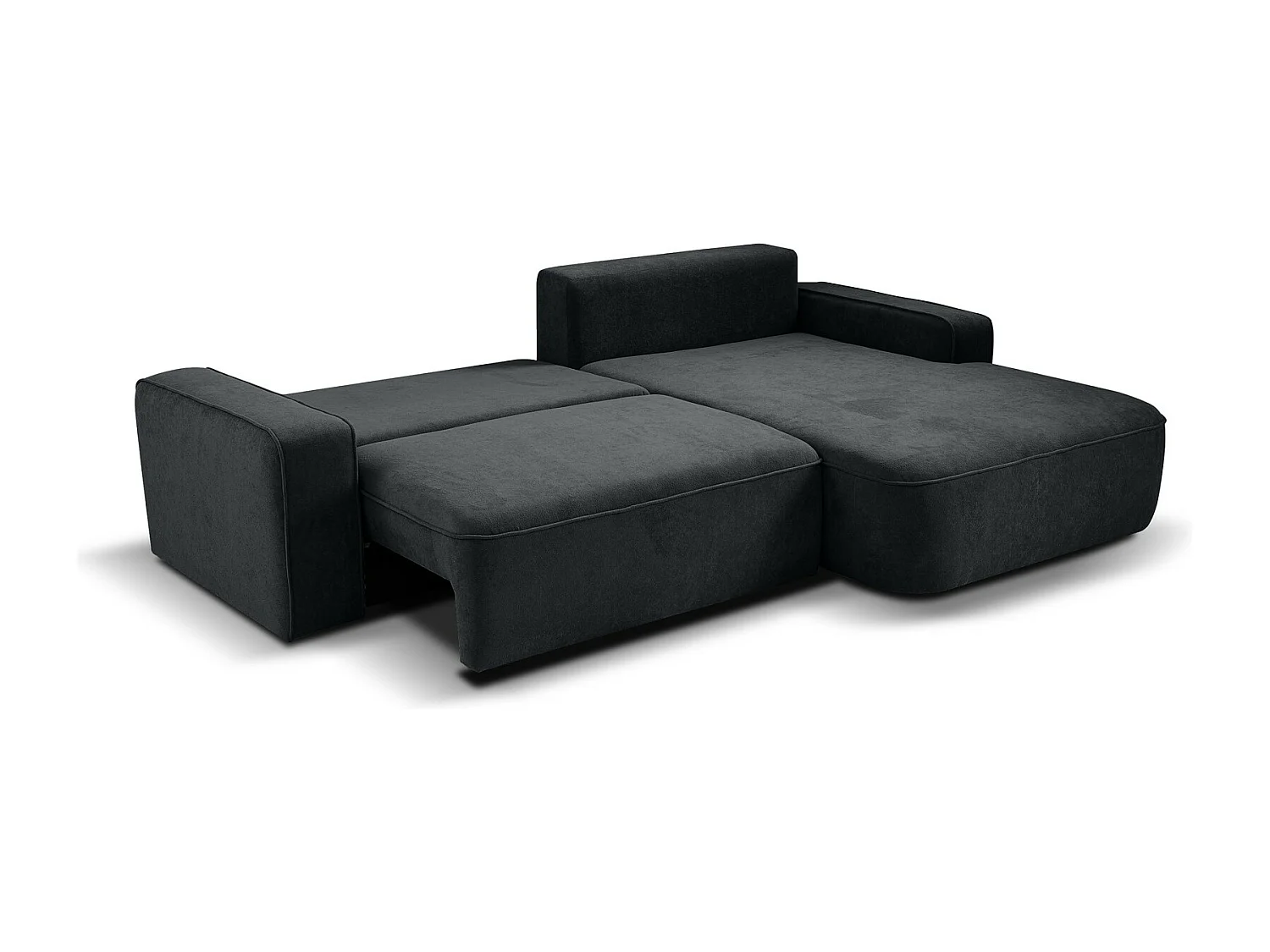 CANAPE TORRE graphite velours droit