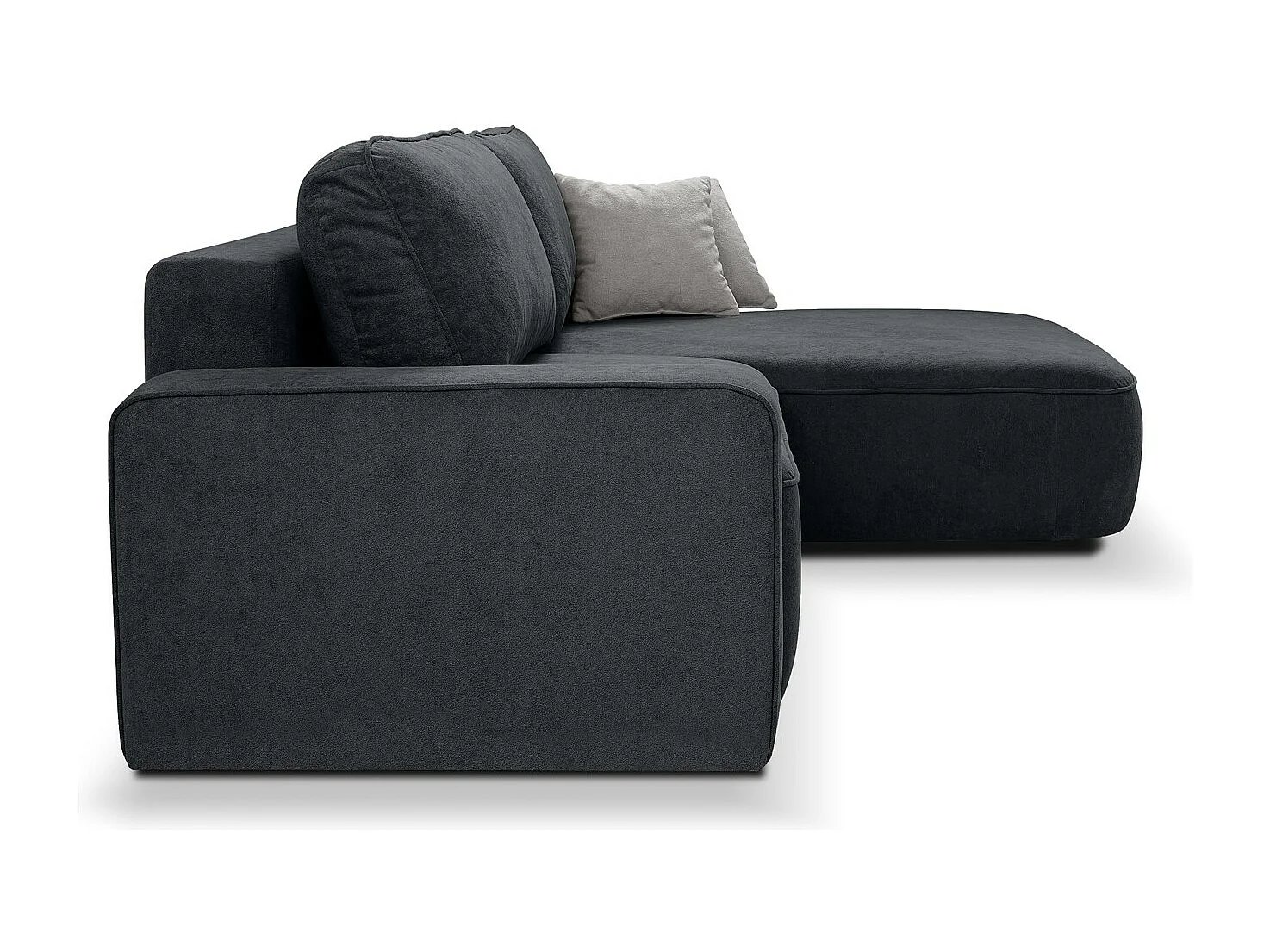 CANAPE TORRE graphite velours droit