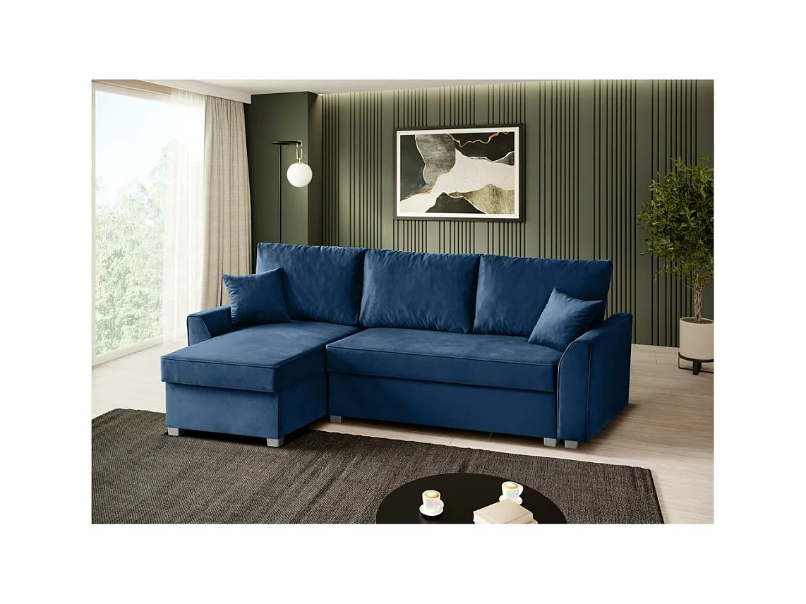 ECKSCHLAFSOFA Teramo dunkelblau