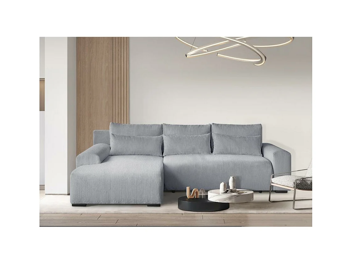 Hoekslaapbank Benny lichtgrijs links