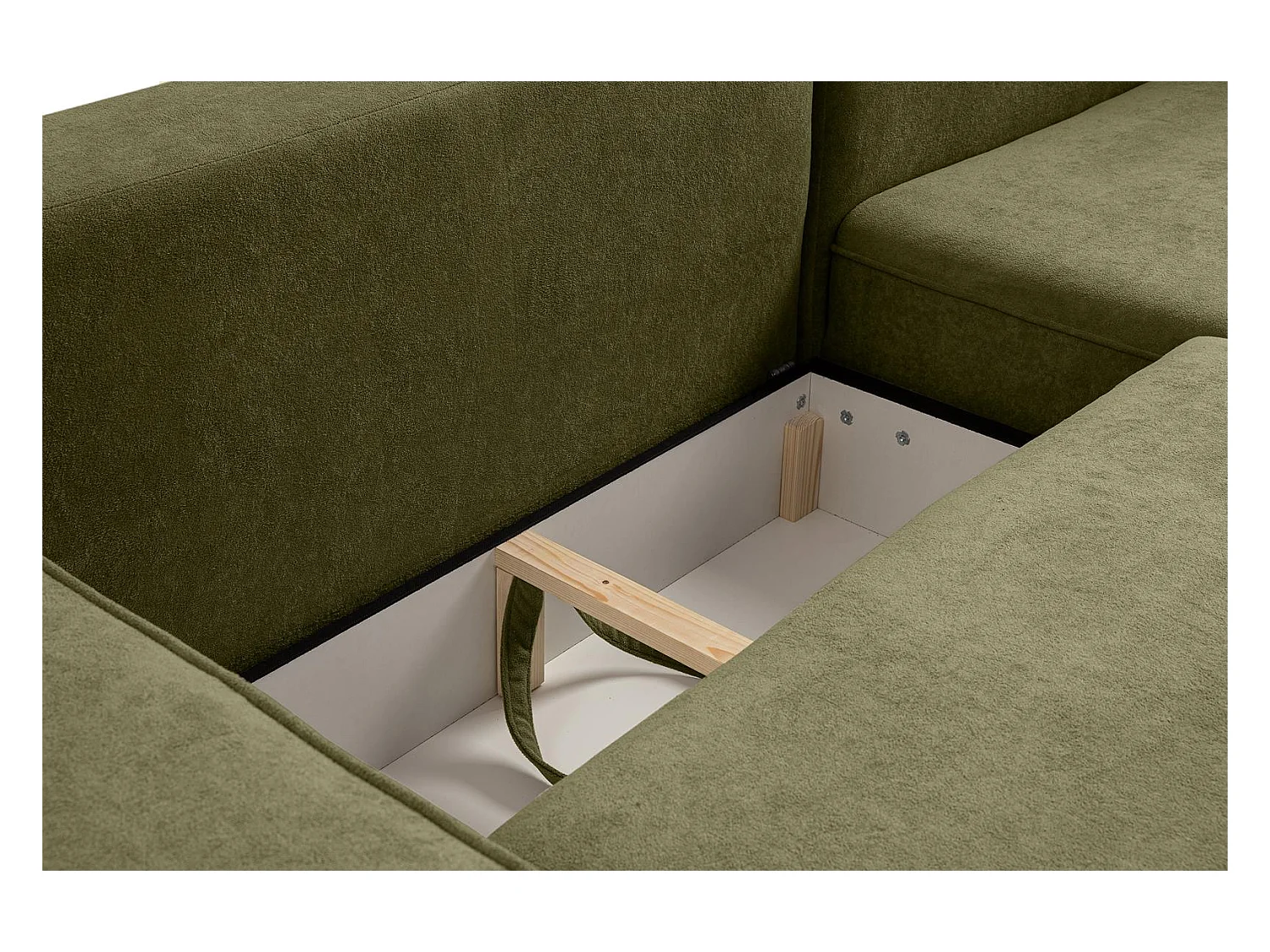 CANAPE Torre vert velours droit