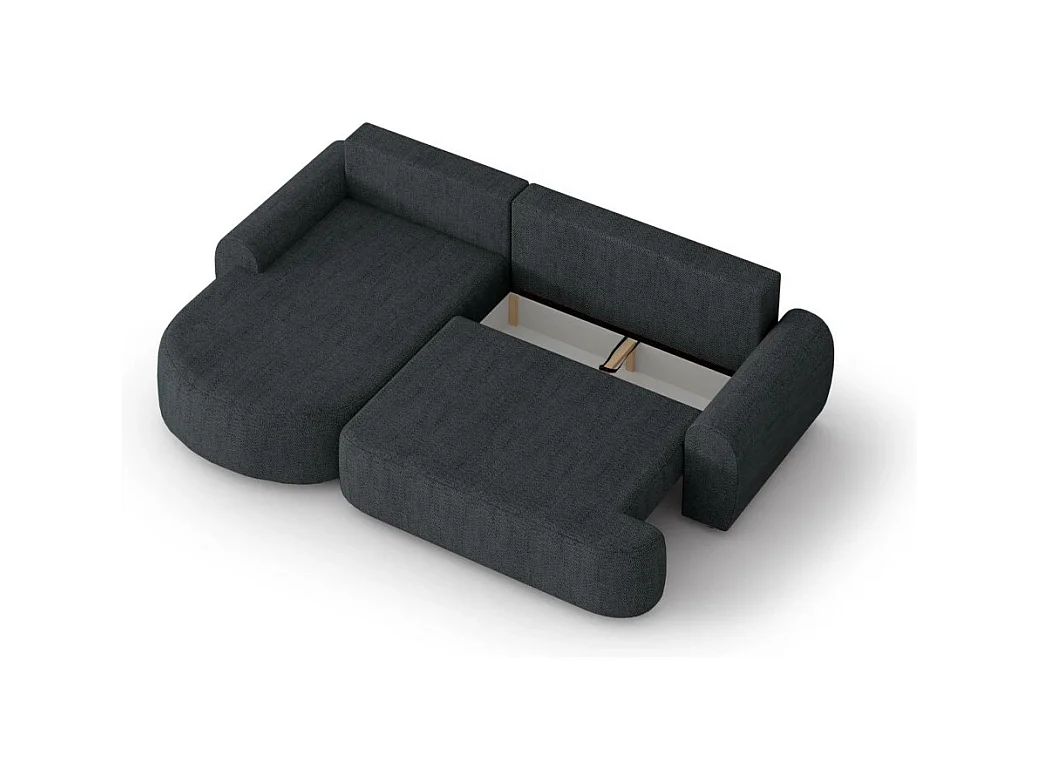 ECKSCHLAFSOFA Olivio  L Dunkelblau