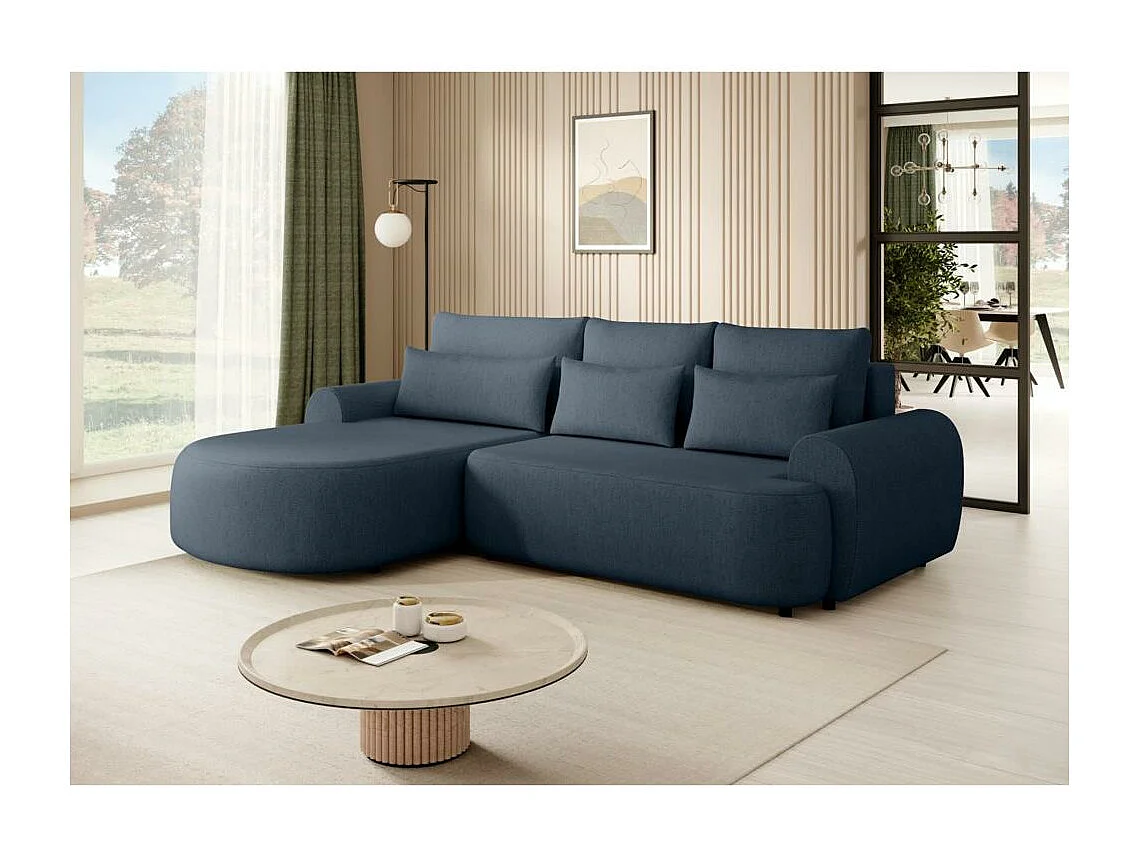 ECKSCHLAFSOFA Olivio  L Dunkelblau