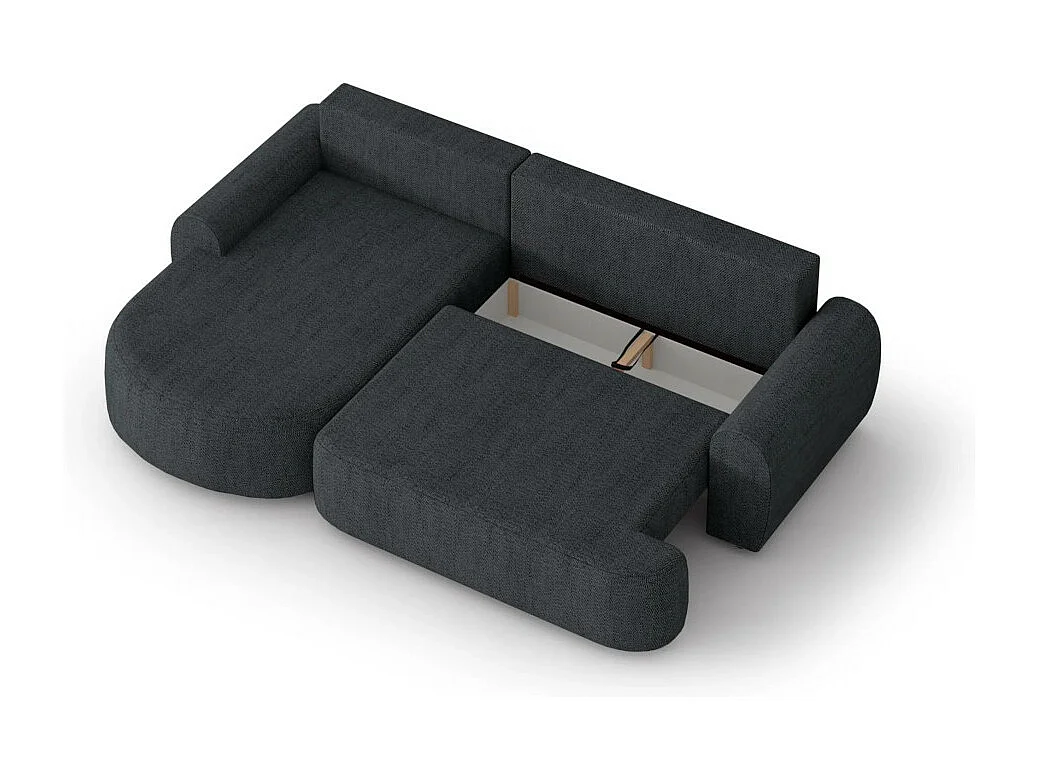 ECKSCHLAFSOFA Olivio  L Dunkelblau