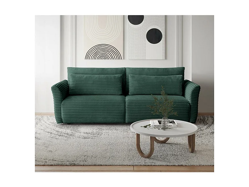 SCHLAFSOFA Samir 3-Sitzer grün