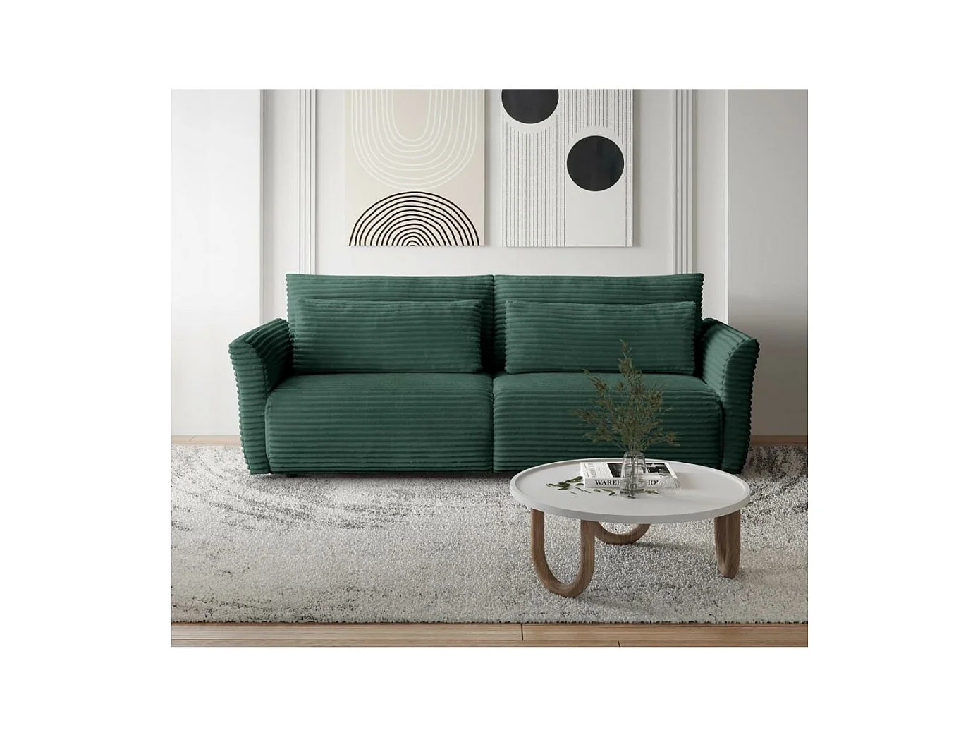 CANAPE-lit Samir 3 places vert