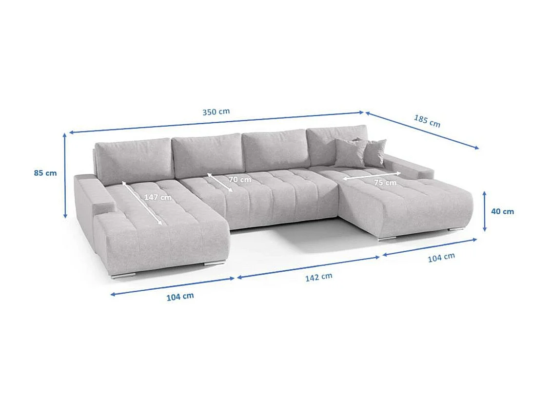 MEUBLE Draco U gris foncé