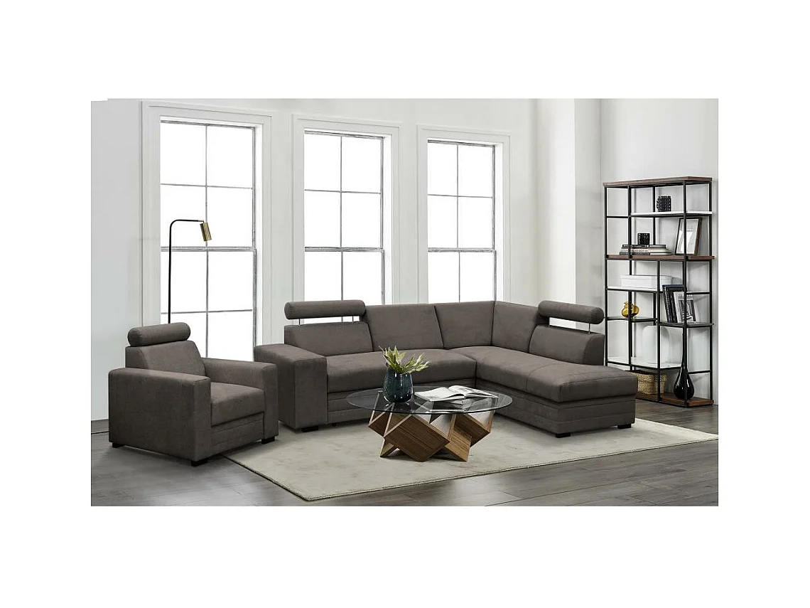 ECKSCHLAFSOFA Roma braun rechts