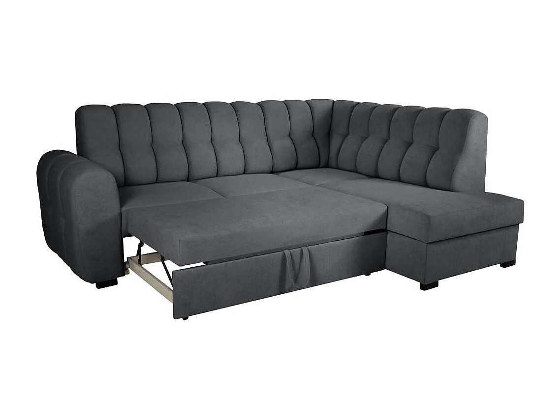 ECKSCHLAFSOFA Zoja rechts dunkelgrau