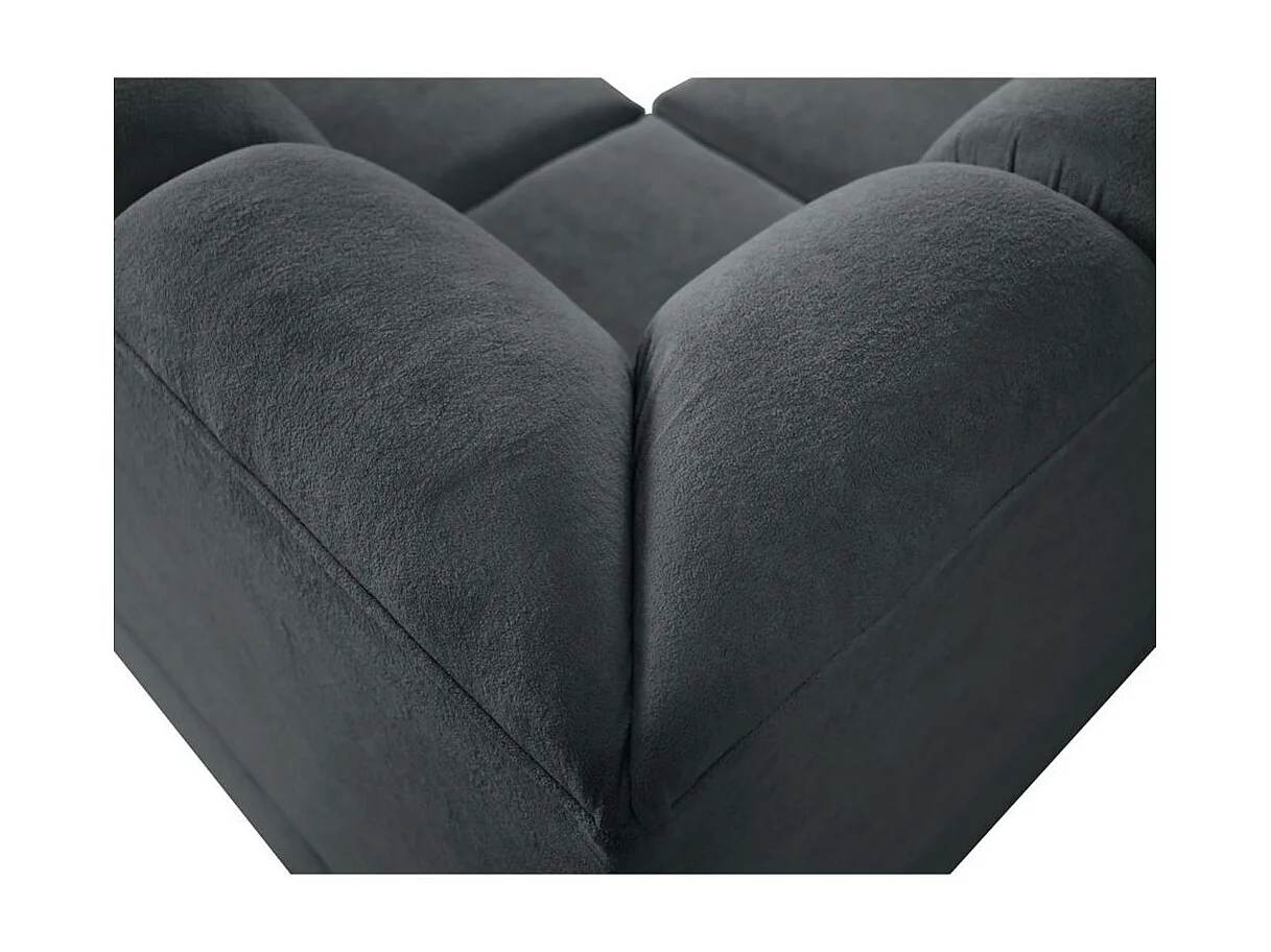 Canapé-lit ECKSCHLAFSOFA Zoja droit gris foncé