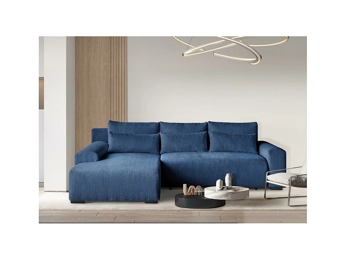 ECKSCHLAFSOFA Benny dunkelblau links