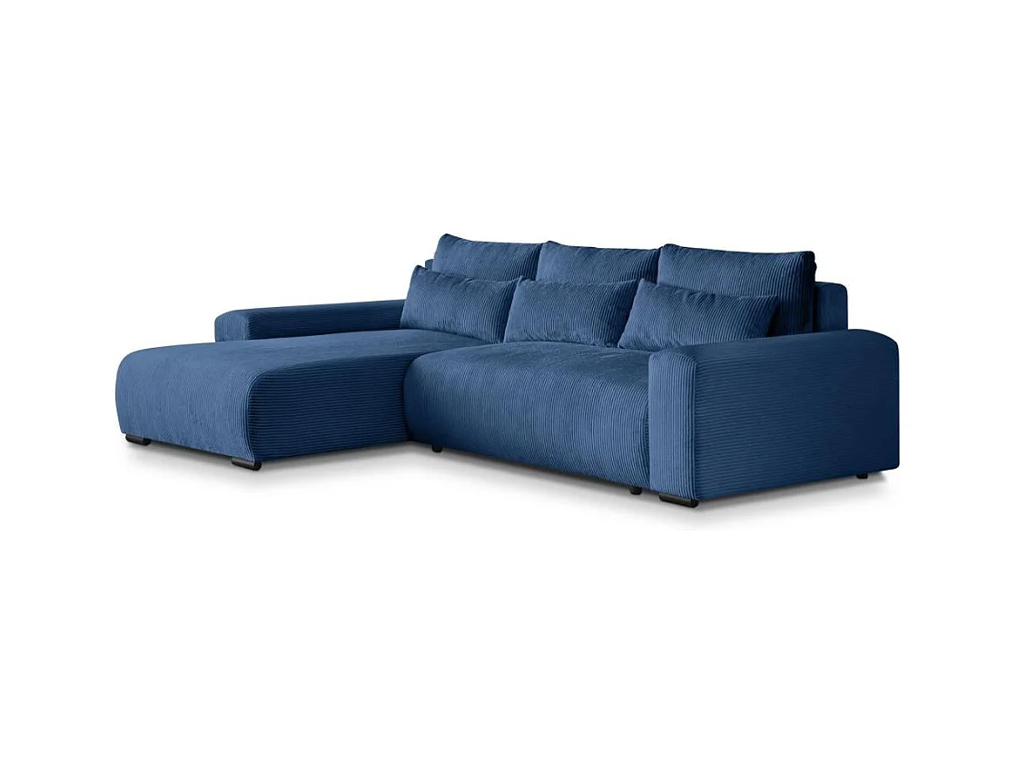 ECKSCHLAFSOFA Benny dunkelblau links