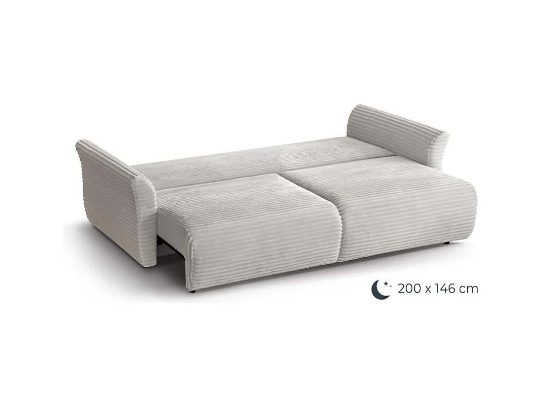 SCHLAFSOFA Samir 3-Sitzer rosa