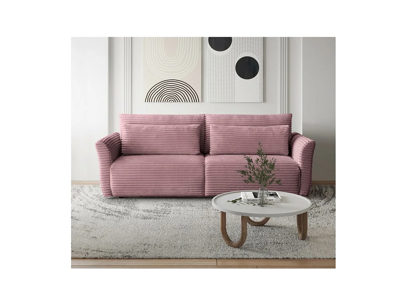 CANAPE-lit Samir 3 places rose