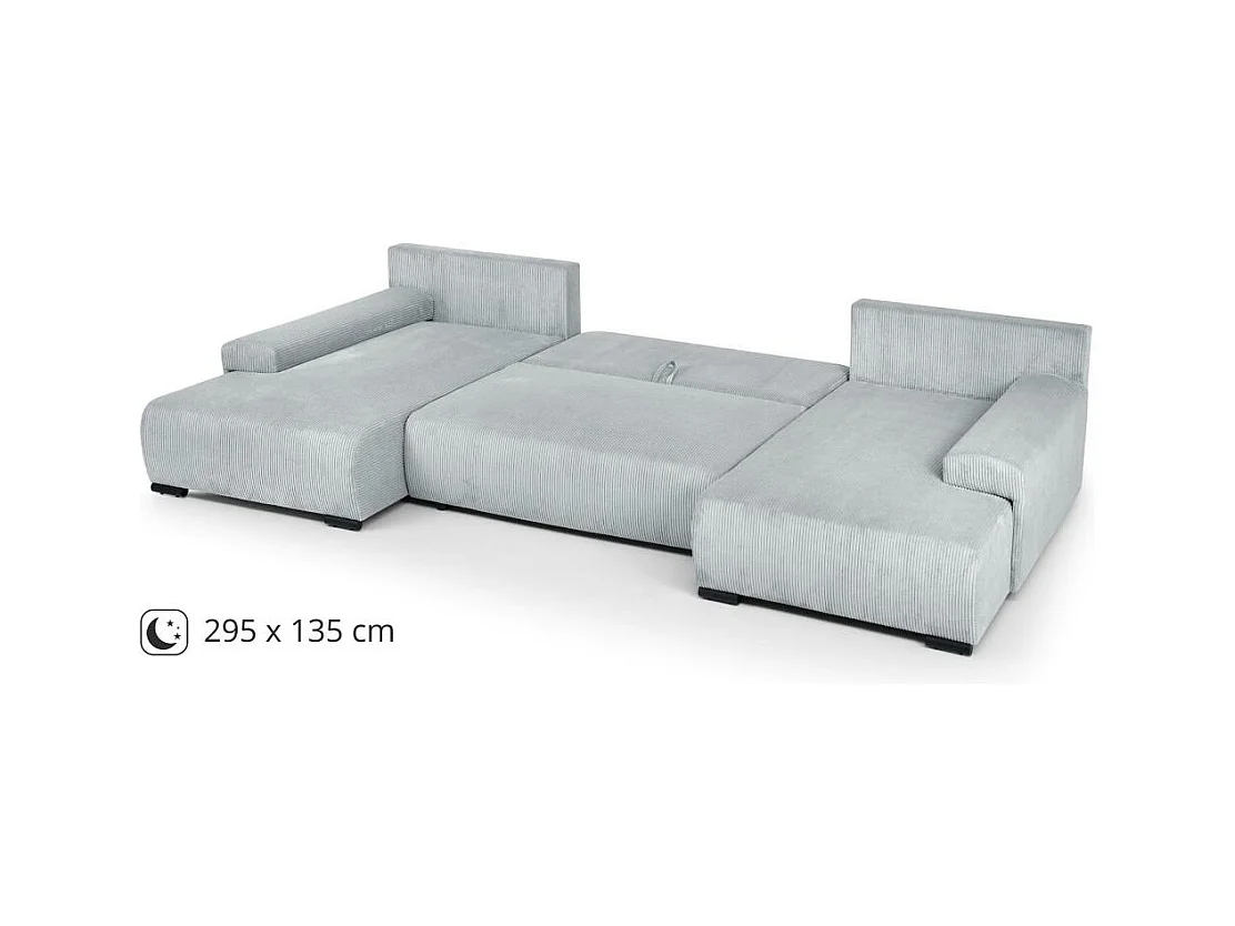 WOHNLANDSCHAFT Benny U hellgrau