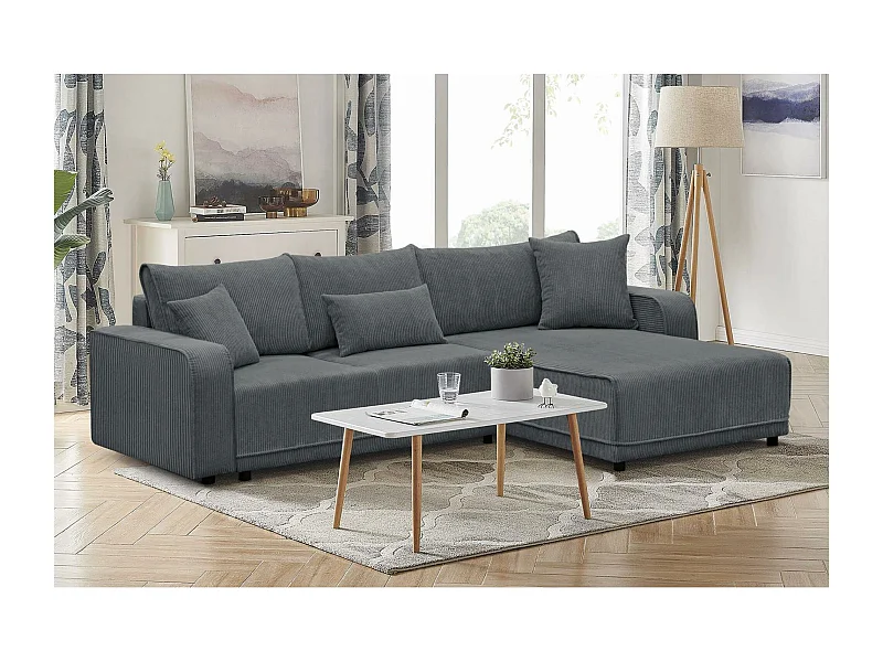 ECKSCHLAFSOFA Primo L dunkelgrau