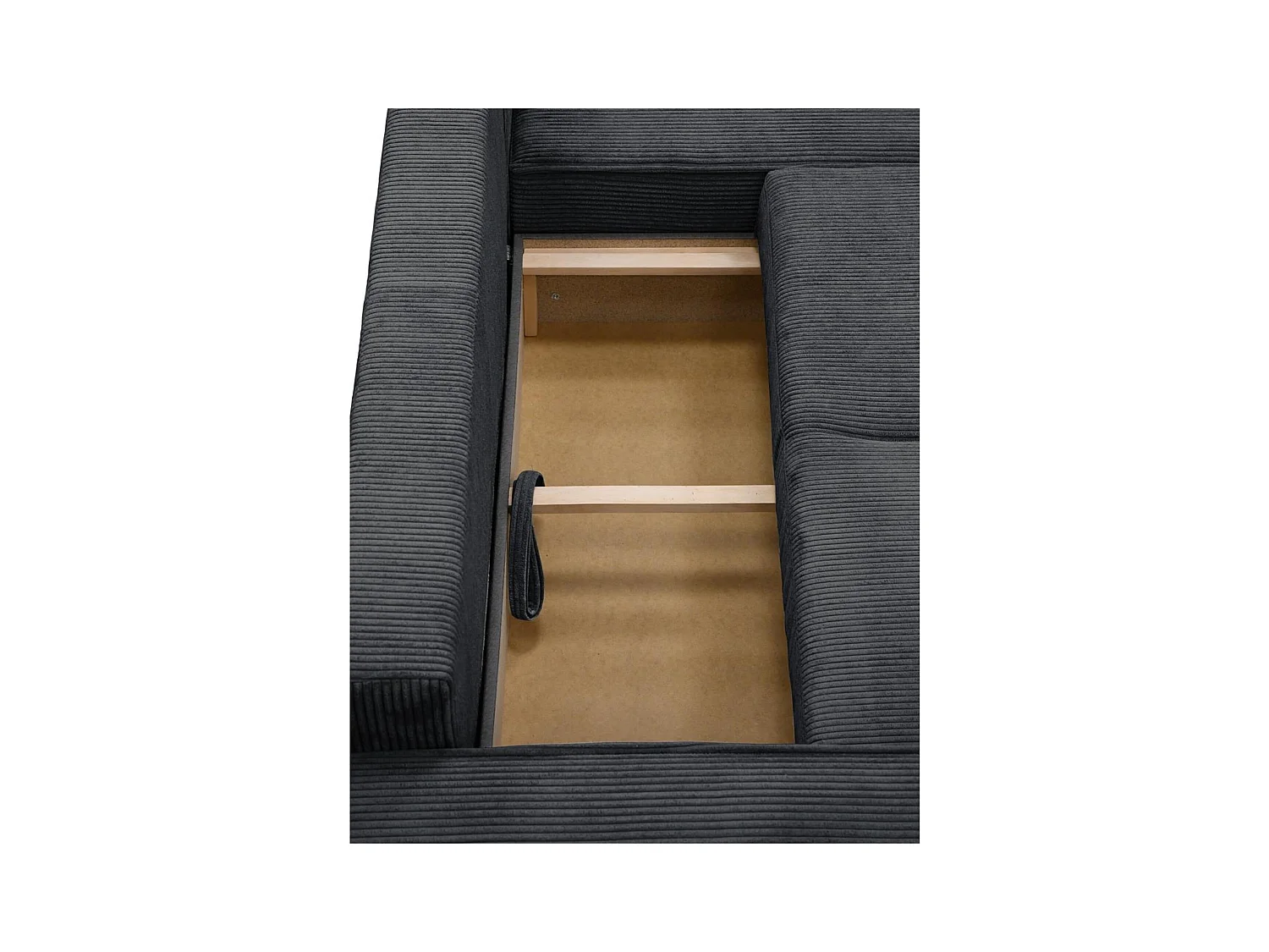 Canapé-lit CELLULAIRE Primo L gris foncé